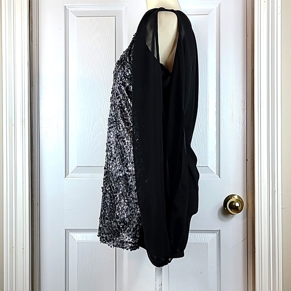 Badgley Mischka Sequined Blouse - Picture 6 of 11